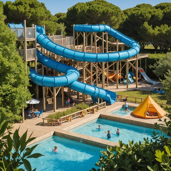 Découvrez le Paradis des Vacances: Camping avec Parc Aquatique à l'Île de Ré
